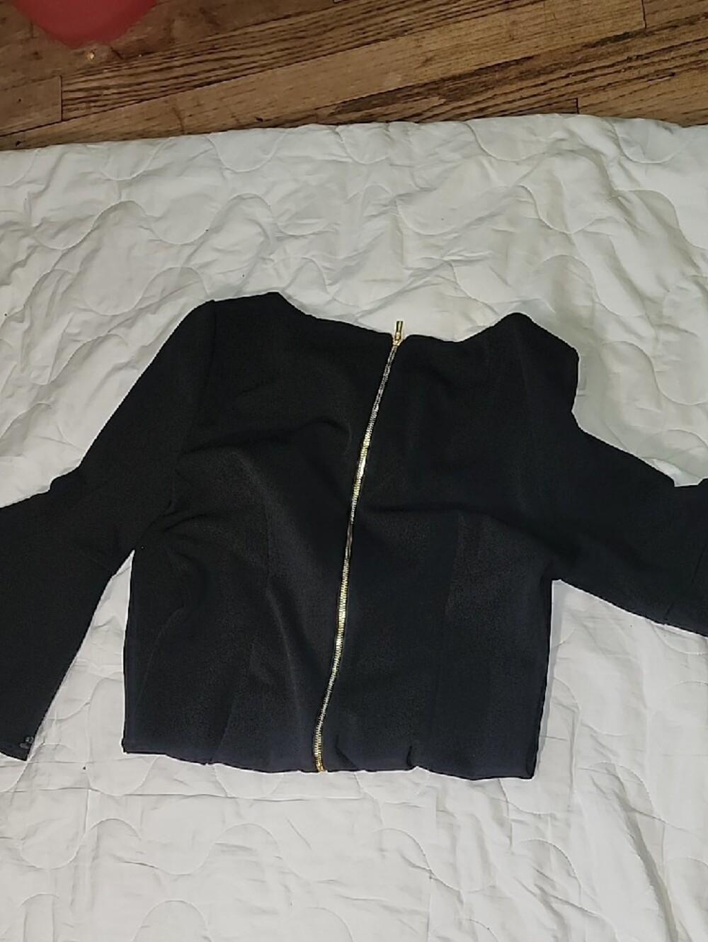 Calvin Klein Black Mini Dress with Bell Sleeves - Picture 5 of 5